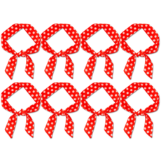 다인노 복고풍 땡땡이 도트 스카프 헤어 밴드