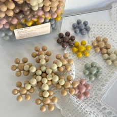 리틀숑 눈꽃블럭 기프트팩 블럭 블록놀이 어린이집 답례품 선물, 웜톤, 50p