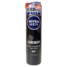 NIVEA 妮維雅 止汗爽身噴霧 炭清新木質香, 1個, 150ml