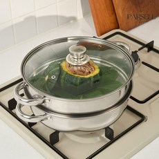 파르셀 올스텐 IH 인덕션 2단 찜기 찜솥, 1개, 28cm