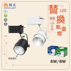【舞光】替換式 軌道燈 防眩設計 (黃光/自然光/白光), 白色, 6W 黃光, 1個