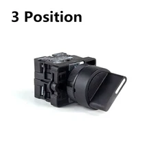 XB2-ED21 2/3 위치 1N0/1NC & 1NO/2NO 래칭 잠금/순간 누름 버튼, XB2-ED33