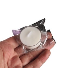 魔法能量小茶蠟 大豆蠟 SGS檢驗 無香茶燭 許願冥想淨化, 1個, 無香小蠟燭15公克4個