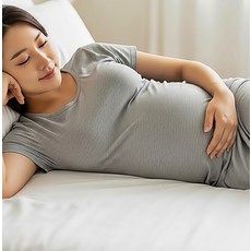 임산부 모달 원피스 잠옷 빅사이즈 반팔 긴팔