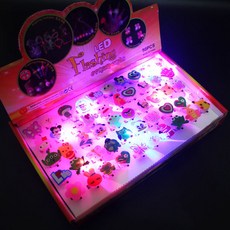 新品發光戒指 閃光LED燈 兒童發光玩具 夜市地攤小禮品批發, 發光軟膠戒指, 1個