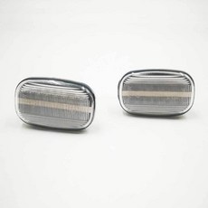 豐田 ALTIS Sienna CAMRY RA4 Previa 流水葉子板燈 側邊轉向燈, 1個, 透明外殼（流光） 1個