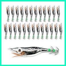 대용량 왕눈이에기 25개입 문어 쭈꾸미 갑오징어 에기 금비 색동 은비, 25개, 10g, 크롬은비