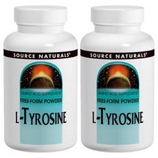 SOURCE NATURALS 左旋酪氨酸錠 500mg, 100顆, 2罐