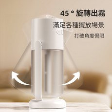 搖頭星空頂加濕器 大霧量車載七彩燈加濕桌面補水空氣淨化器香薰機USB加濕主機清淨除濕機, E26-白色,72.5*72.5*173.5mm