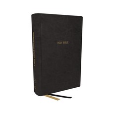 (영문도서) Kjv Foundation Study Bible Large Print Leathersoft Black Red Letter Comfort Print: Holy... Imitation Leather, Thomas Nelson