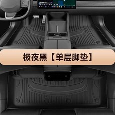 適用於 本田英仕派 專車專用 晨霧白+灰色納米絨 雙層汽車腳踏墊, 極夜黑【單層腳墊】,SPIRE混動（英詩派）【19-22款】