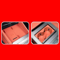 차량용 센터 콘솔 무선 실리콘 패드 패널 보호 커버, 10. option 4-2pcs, 1개