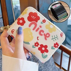 可愛原創女士多卡位卡包 韓版個性卡通大容量收納夾包