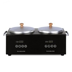 2구 왁싱 중탕기 이중 워머기 왁스 녹이기 기계 1000cc 대용량 핸드 케어 밀랍 제모 일정한 온도, 1개