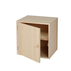도어형 다용도 수납함 자작나무 무광 원목 소나무 틈새, 35x30x35cm, 1개, 프리미엄 순수 오동나무 원목 문 칸막이 포함