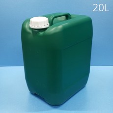20L 말통 녹색 [낱개]사각말통 소스통 액젓통 간장통 석유통 약수통, 1개