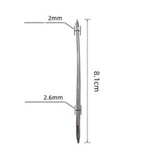 가죽 바느질 키트 DIY 송곳 바늘 구리 핸들 세트 캔버스 텐트 신발 수리 도구 W/나일론 실, 레드계열, 1개