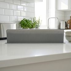 꿈꾸는 리빙 국산 싱크대 물막이 스트레이트 12cm 물 튐 방지 가드 설거지 워터가드, 그레이, 1개