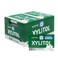 껌 자일리톨 16gx12개x1통 사무실 수험생 졸음 방지 금연 행사 간식 운전 입냄새 입가심, 1세트, 192g