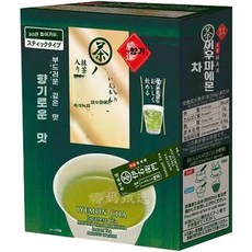 일본 직배송 이에몬 말차 해소에 좋은 가루 상쾌하며 티백 녹차 갈증 센차. 현미차 인스턴트, 1개