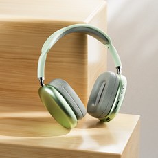 P9ProMax 重低音 無線藍牙耳罩式耳機, 綠色, 通用