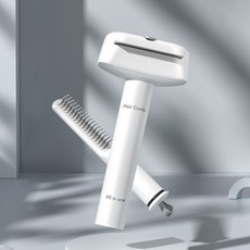 多合一寵物毛髮梳，三合一功能刀梳密梳開結梳，長短毛貓狗通用，輕鬆解決毛髮打結問題, 三合一寵物除毛梳-白色, 1個