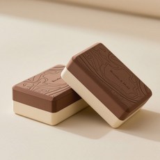 투톤 요가 블록 여성용 홈트레이닝 필라테스 전문 요가원 전용, 갈색과 흰색 한 쌍