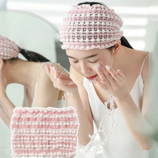 아킴 세안 헤어밴드 여성 사우나헤어캡 세안밴드 샤워 헤어캡 찜질방 모자, 1개, 핑크