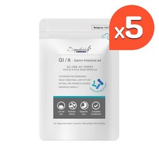 시그니처바이 반려견 지아이에이 처방식 파우치, 소화기능/췌장개선, 80g, 5개