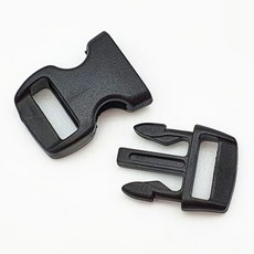 플라스틱버클 10mm 가죽공예 바클 블랙 미니 가방부자재, 1개