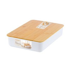 【聯府 JOJO】雅竹3號竹蓋收納盒 6L WLD-30, 1個