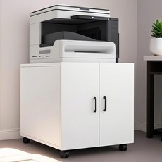 선반장 프린터 거치대 회사 사물함 사무용 캐비닛 오피스서류 수납장, 운계백 600*600*450mm