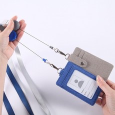 皮質 伸縮掛脖 簡約 多夾層 透明 識別證/易拉扣/伸縮扣/悠遊卡套/護理師/硬殼/學生/證件夾/直式/掛脖/直式, 綠色,證件套+掛脖繩, 1個