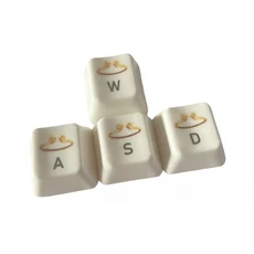 블랙 미스틱 우콩 세라믹 키캡 세트 WASD 커스텀 (기계식 키보드용) 부드러운 유약 PC 소년 선물, 01 WASD Keycaps set A