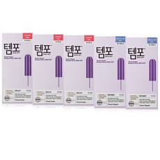 템포 체내형 생리대 슈퍼 10개입 3p + 레귤러 10개입 2p, 1세트