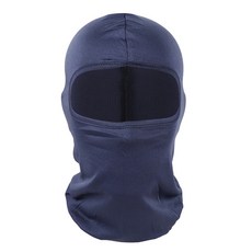 冰絲防曬面罩 涼感頭巾 夏季防曬頭套 降溫冰絲面罩 冰涼魔術頭巾 外送必備, NEW新款冰絲全罩式面罩-藏青色, 1個