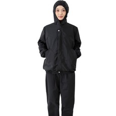 防塵工作服套裝 防護服 耐髒耐磨 前反光條, 1個, 黑色門禁款1套,大號150180斤