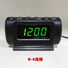 車載LED時鐘 儀表臺粘貼常亮夜光大字體, B款-4