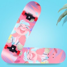 兒童滑板車四輪滑板 初學者男女新手雙翹板 公路成人青少年專業廠家, 美少女80厘米, 1個