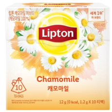 립톤 캐모마일 허브티, 1.2g, 10개입, 15개
