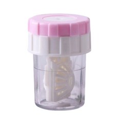 미용렌즈 회전 클리너 1개 4.7cm 핑크 직장 근무지 책상 단백질 제거통
