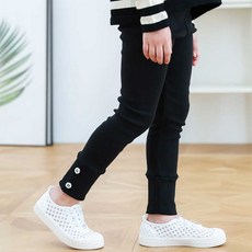 예쁜 꽃단추 장식 공주님 레깅스 여아동복 데일리룩 say+09400wk