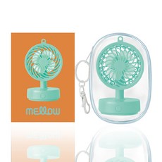 데코아르 멜로우 초초미니 선풍기(파우치/목걸이 포함), 1개, 민트