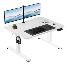 Ergomaker 스마트 책상 모션데스크 전동 높낮이 조절 스탠딩 책상 공부 사무용 아동용 유아공부상, 화이트