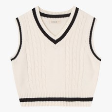 일로딜로 NC경산점 아동 주니어 키즈 '이월 할인~!! 모던 스쿨 케이블 조끼 IDVK25150