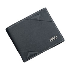 Daligiso男士短夾，皮革翻蓋錢包，多卡位棕色皮夾