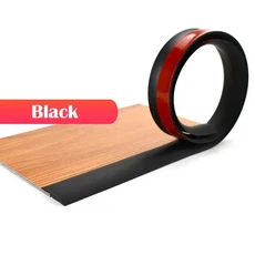 카펫에서 타일 바닥으로의 전환 스트립 내마모성 자가 접착 엣지 트림 디바이더, 1개, 14. 35 x 5mm-Black