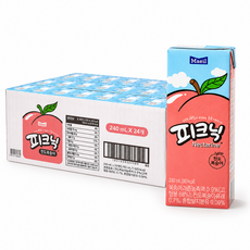 피크닉 천도복숭아 240ML 24ea 코스트코, 5.76L, 1박스