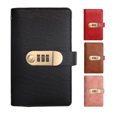 存錢本 鱷魚皮存錢本 100天存錢本 密碼鎖賬本 理財收納本, 蜜桃粉, 1個