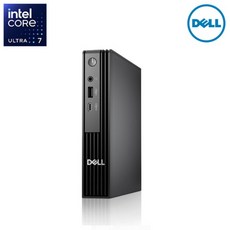Dell Pro Micro QCM1250 Ultra7 265T DDR5 16GB 초슬림 사무용 가정용 미니 데스크탑, WIN11 Home, 1TB, 8GB, 블랙